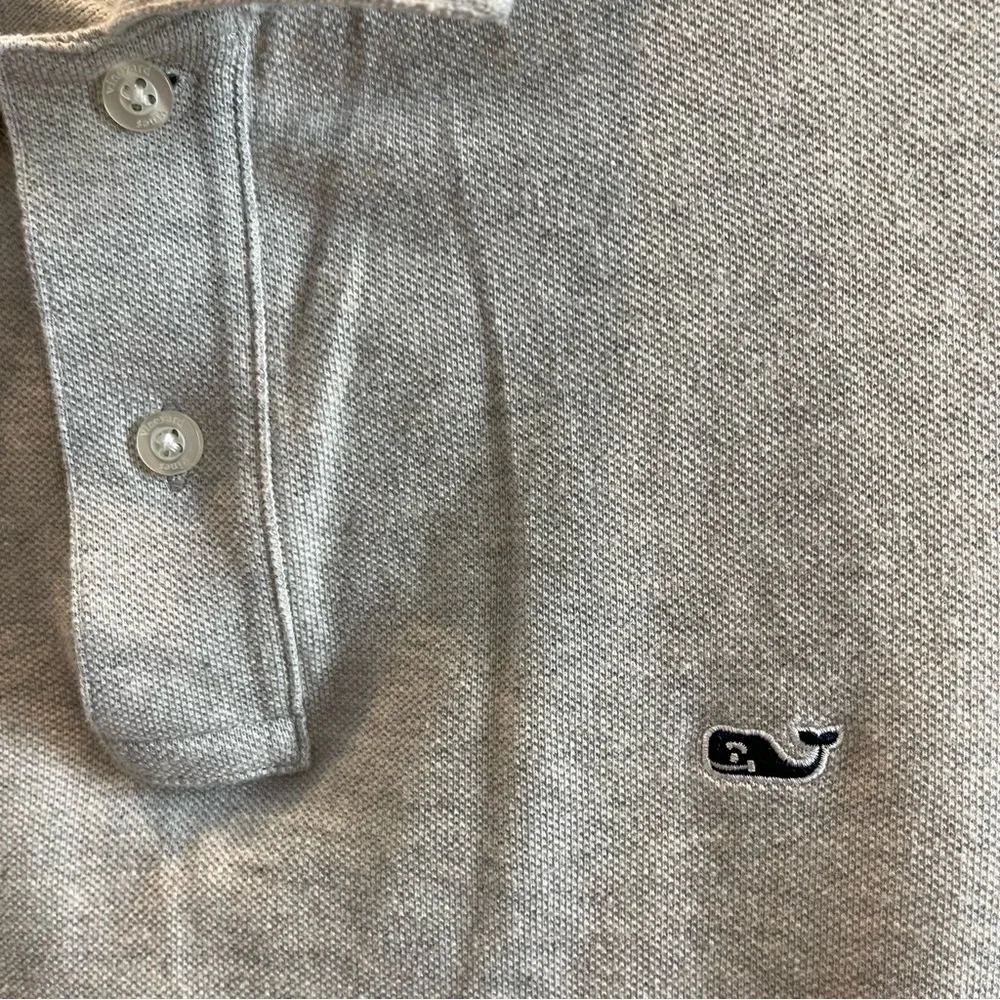 BJ:  Vineyard Vines Polo T Shirt Mens Small Gray Polo Golf Slim fit 100% Cotton - Picture 4 of 7